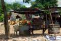 108-Roadside-stall-selling-jars-of-pickles-and-calabash-bottle-gourd-drink-containers